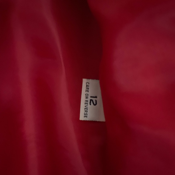 BARRY BRICKEN 2 button Red Blazer size 12 - Picture 3 of 4